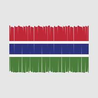 Gambia Flag Vector Illustration