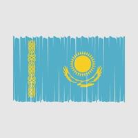 Kazakhstan Flag Vector Illustration