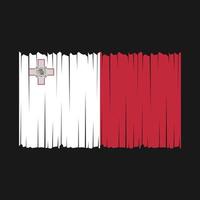 Malta bandera vector ilustración