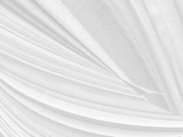 white beauty abstract smooth clean and soft fabric textured. fashion textile curve shape decorate background photo