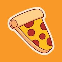 Pizza Stcker Character vector