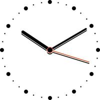 simple clock icon.time vector illustration