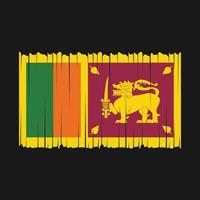 Sri Lanka Flag Vector Illustration