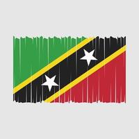 Saint Kitts Flag Vector Illustration