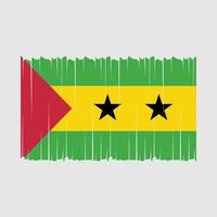 Sao Tome Flag Vector Illustration