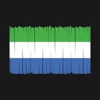 Sierra Leone Flag Vector Illustration