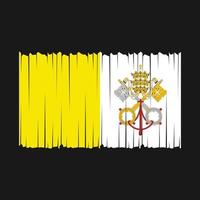 Vatican Flag Vector Illustration