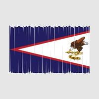 American Samoa Flag Vector Illustration