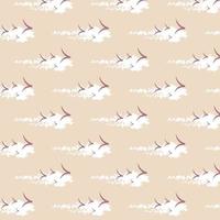 Cloud and Bird Pattern vector