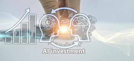 Investment ideas using artificial intelligence AI photo