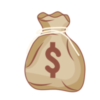 ilustración de bolsa de dinero png