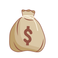 ilustración de bolsa de dinero png