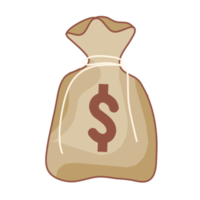 ilustración de bolsa de dinero png