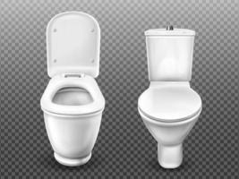 Toilet bowl for bathroom, restroom, modern WC vector