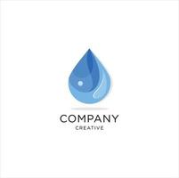 Drop of water vector logo design template. Clean water, filtration.