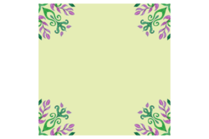 verde antecedentes con decorativo floral adornos png