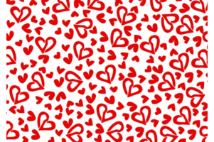 Red Love Pattern Background Design png