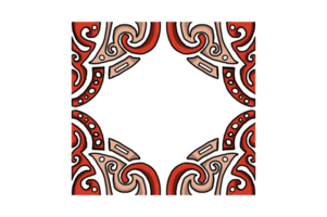 rojo chino estilo ornamento frontera diseño png