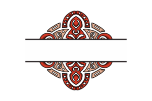 Red Chinese Style Ornament Border Design png