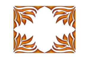 Fire Ornament Border Design png