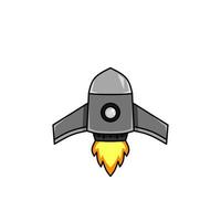 spaceship icon, a simple spaceship design with an elegant concept vector