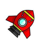 spaceship icon, a simple spaceship design with an elegant concept vector