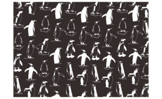 Pinguin Muster Hintergrund Design png