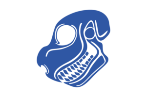 Blue Dragon Skull Ornament Tattoo png