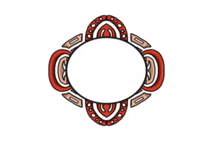 Red Chinese Style Ornament Border Design png