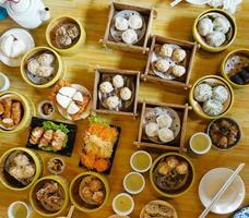 close up view of delicious dimsum asian food photo