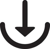 Download icon symbol image vector. Illustration of the down load design. EPS 10 vector