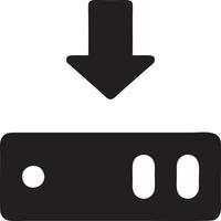 Download icon symbol image vector. Illustration of the down load design. EPS 10 vector