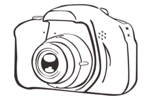 La technologie - caméra ligne art png