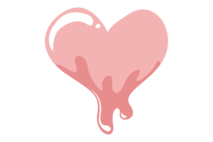 Valentijn - gesmolten roze liefde chocola png