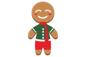 Christmas - Gingerbread Smiling Male People Shaped png