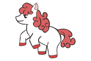 süß wenig Pony Pferd Karikatur Charakter png