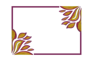 Fire Ornament Border Design png