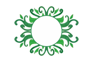 verde pianta flora ornamento confine design png