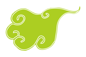 Green Cloud Ornament png