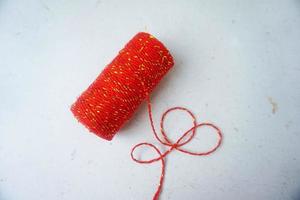 Red baker's twine photo