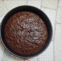 A cake in a bowl is being baked. photo