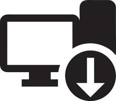 Download icon symbol image vector. Illustration of the down load design. EPS 10 vector