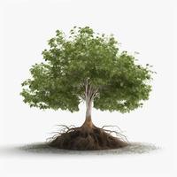 nature tree plant illustration AI photo