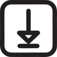 Download icon symbol image vector. Illustration of the down load design. EPS 10 vector