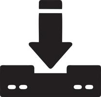 Download icon symbol image vector. Illustration of the down load design. EPS 10 vector