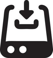 Download icon symbol image vector. Illustration of the down load design. EPS 10 vector