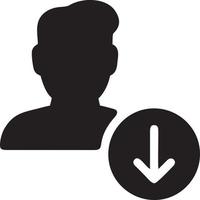 Download icon symbol image vector. Illustration of the down load design. EPS 10 vector