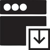 Download icon symbol image vector. Illustration of the down load design. EPS 10 vector