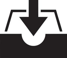 Download icon symbol image vector. Illustration of the down load design. EPS 10 vector