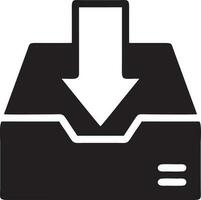 Download icon symbol image vector. Illustration of the down load design. EPS 10 vector